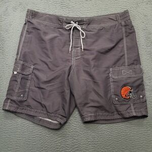 NFL Team Apparel Cleveland Browns Swim Trunks Shorts Mens XL Football‎ Helmet